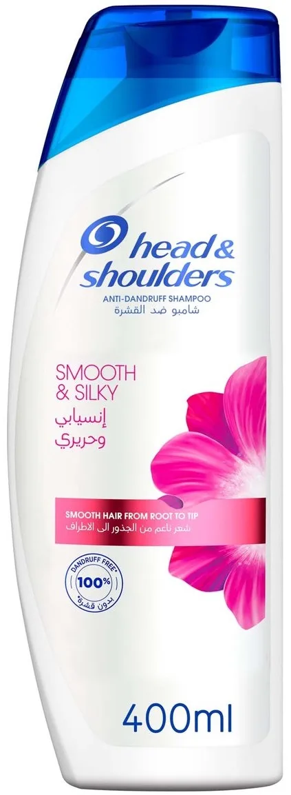 Head&Shoulders Шампунь и бальзам-ополаскиватель, против перхоти 2в1 "Гладкие и шелковистые", 400 мл (Дубай)