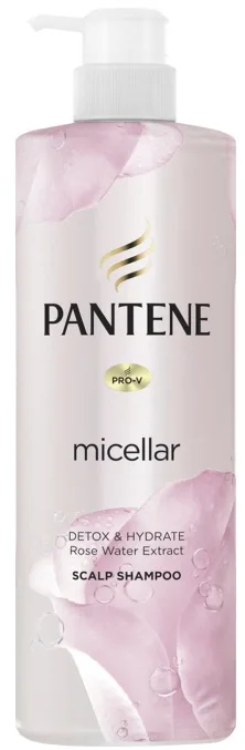 Pantene Мицеллярный шампунь для детоксикации и увлажнения Розовой воды 530 мл