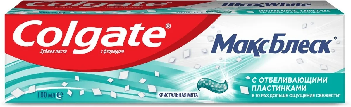 Colgate Зубная паста МаксБлеск кристальная мята, 100 мл