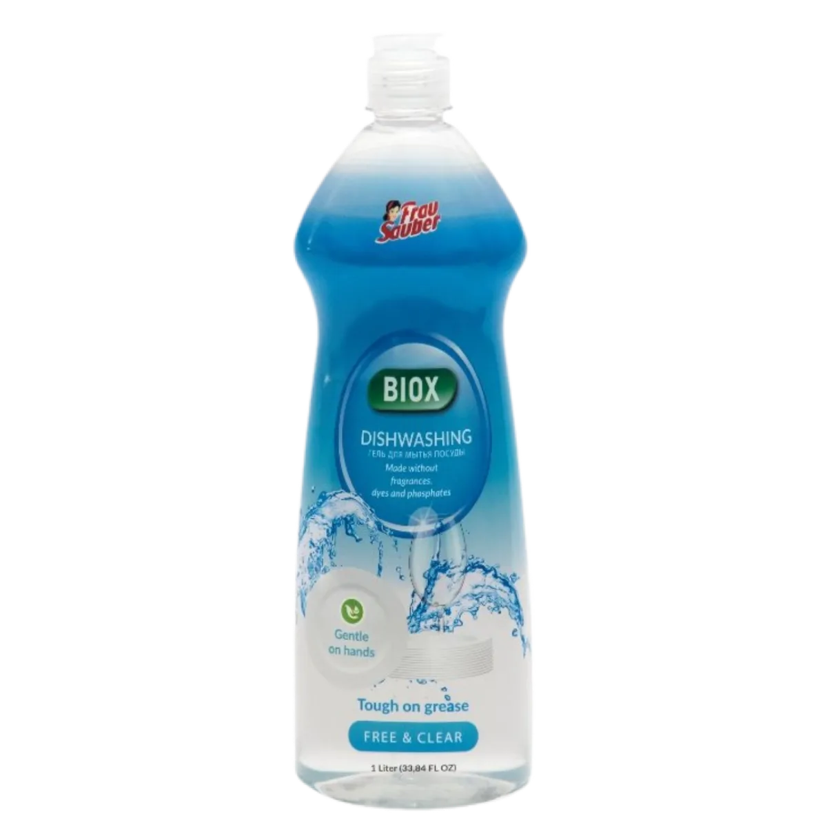 Bio Средство для мытья посуды Free & Clear без красителя 1л