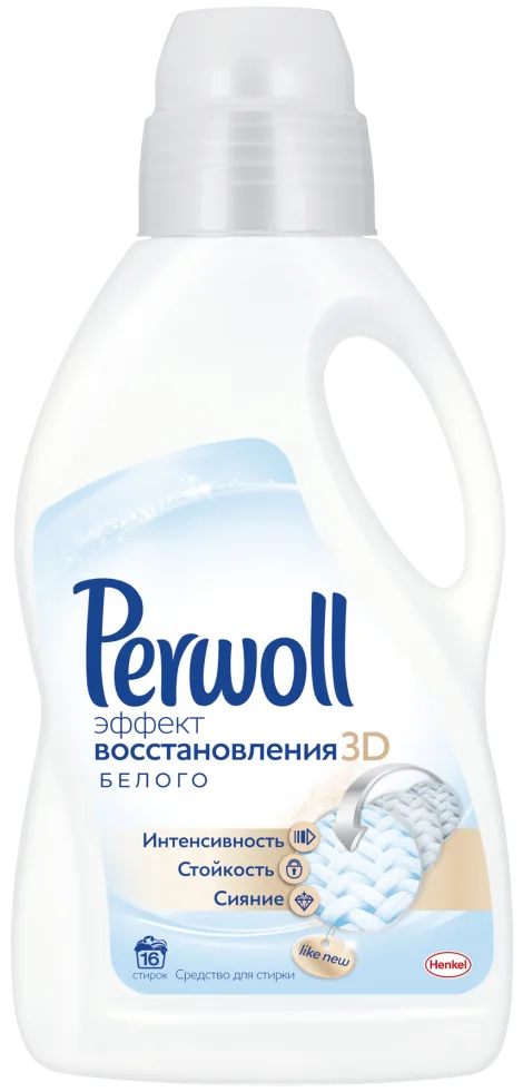Perwoll 3D Гель для стирки эффект восстановления белого 1 л