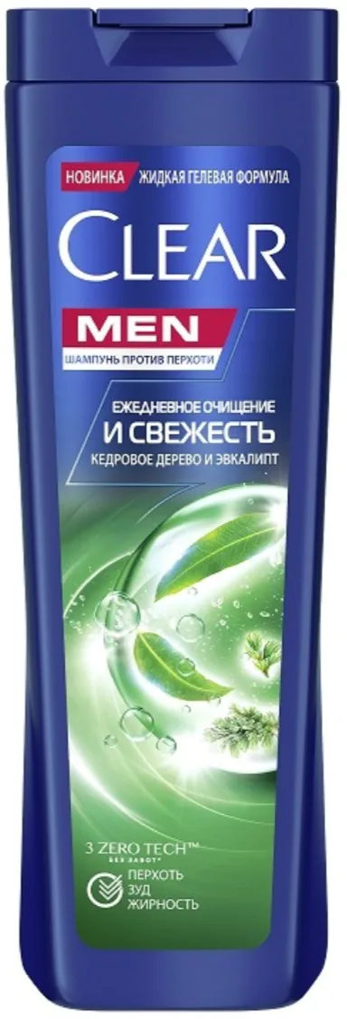 Clear Шампунь для мужчин ежедневное очищение и свежесть 380 мл