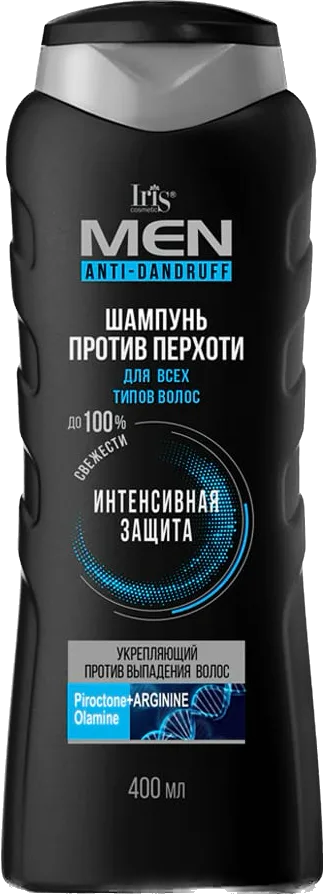 Iris men Шампунь для волос против перхоти 400мл