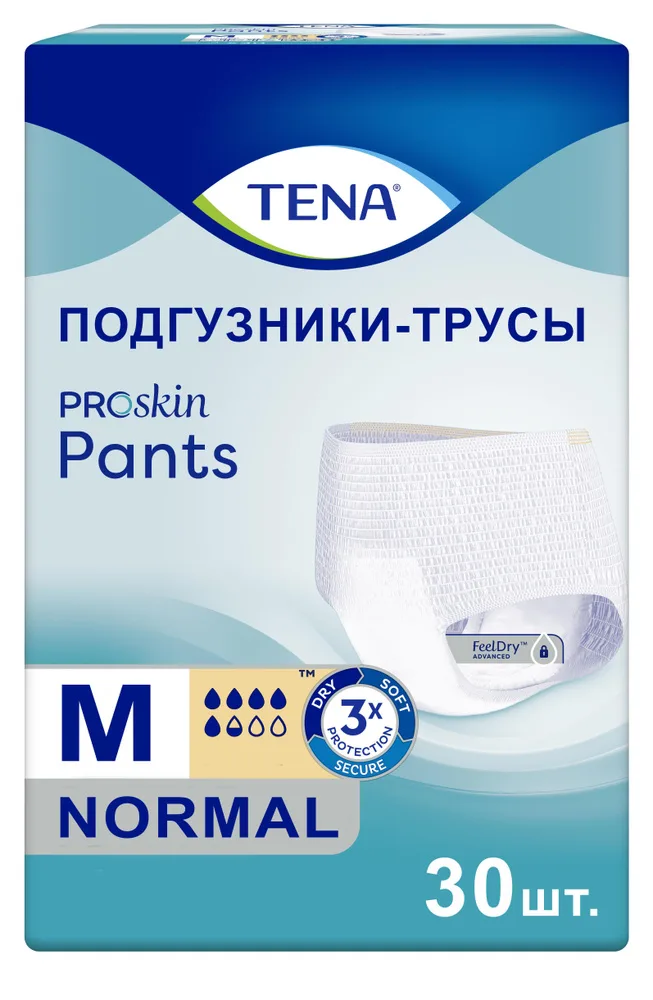 Подгузники-трусы для взрослых Tena Pants Normal М, 30 шт