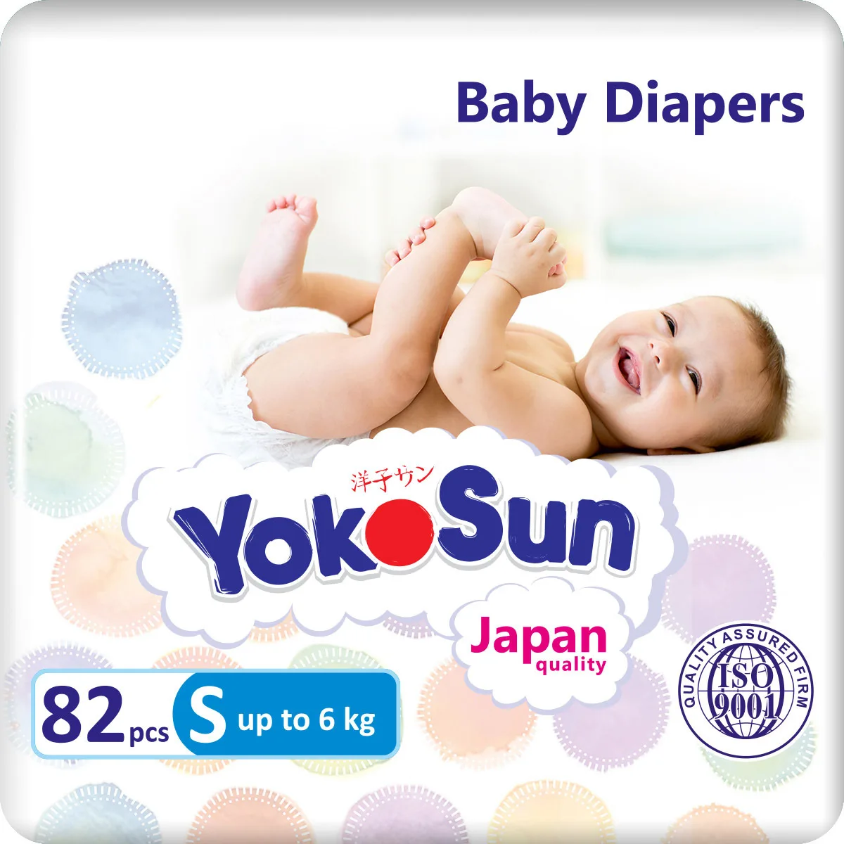 Yokosun Подгузники Размер S до 6 кг. 82 шт.