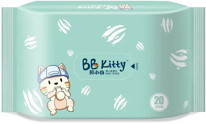 BB Kitty Влажные салфетки карманные, 20шт