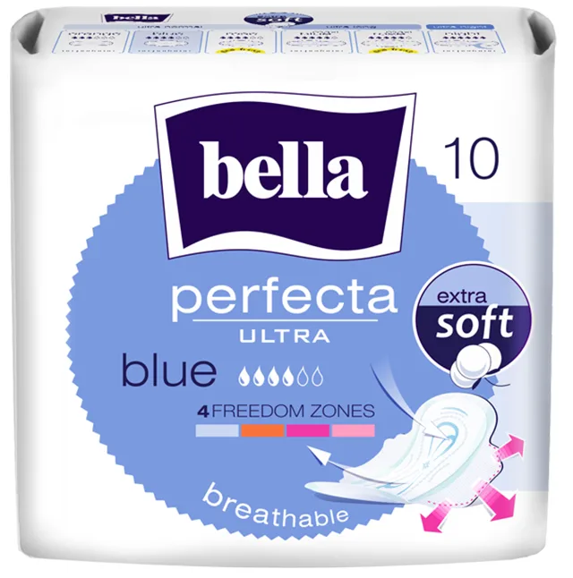 Bella Perfecta ultra Blue 4 капли , 10шт, хлопок