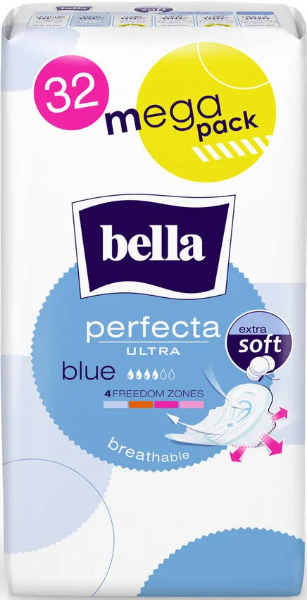 Bella Perfecta ultra Blue 4 капли , 32 шт, хлопок