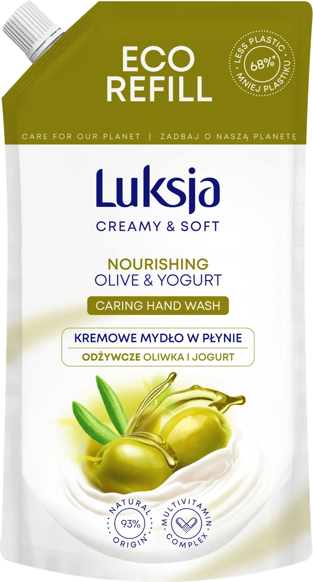 Luksja Жидкое мыло Оливки и Йогурт 400мл (запаска)