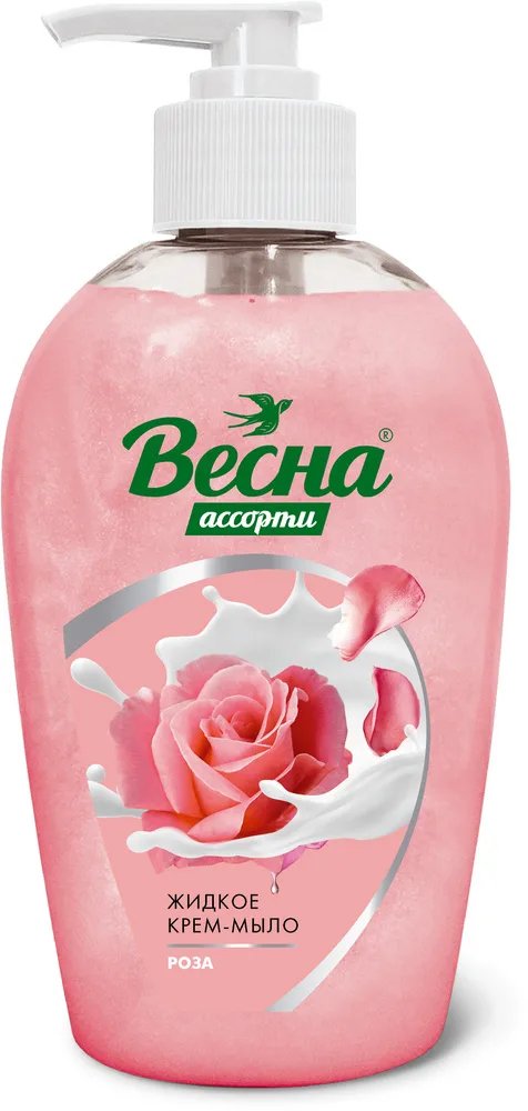 Весна Ассорти Жидкое крем-мыло Роза 280мл