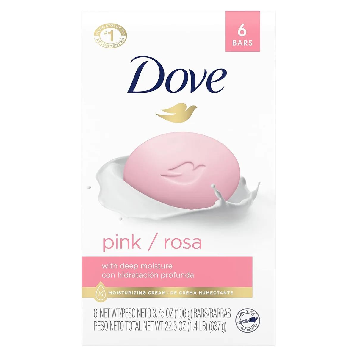Dove Крем-мыло Роза 6х106 гр