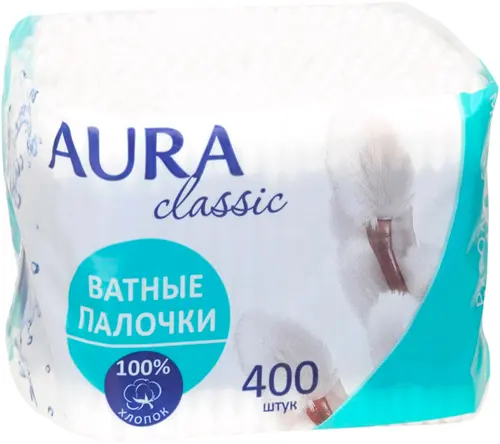 Aura Classic ватные палочки 400 шт