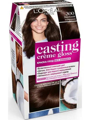 Стойкая краска-уход для волос "Casting Creme Gloss" без аммиака, L'Oreal Paris