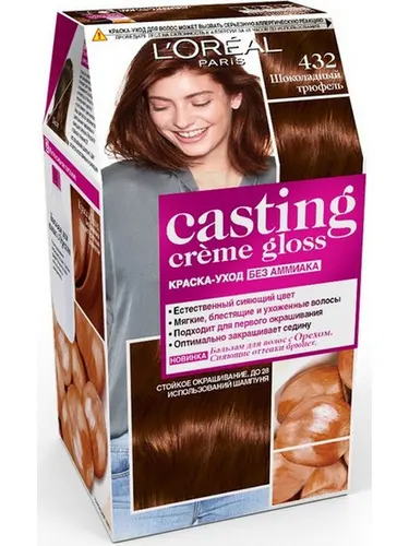Стойкая краска-уход для волос "Casting Creme Gloss" без аммиака, L'Oreal Paris