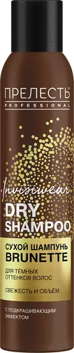 Прелесть Professional Сухой шампунь для брюнеток Invisiwear, 200 мл