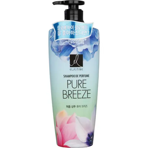 Elastine Парфюмированный шампунь для всех типов волос "Pure breeze", 600 мл