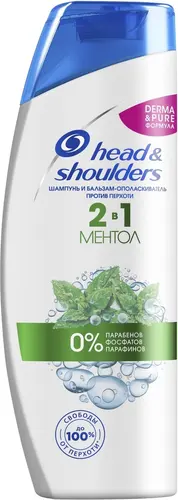 Head&Shoulders Шампунь и бальзам-ополаскиватель, против перхоти 2в1 "Ментол", 360 мл