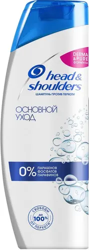 Head&Shoulders Шампунь против перхоти Derma&Pure Основной уход , 360 мл