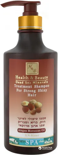 Health & Beauty Шампунь  укрепляющий для сухих ломких волос с маслом аргании 780 мл