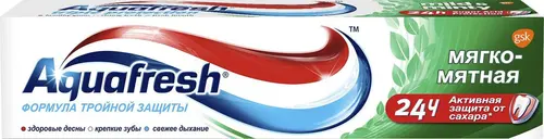 Aquafresh Тройная защита Зубная паста Мягко-мятная (100 мл)