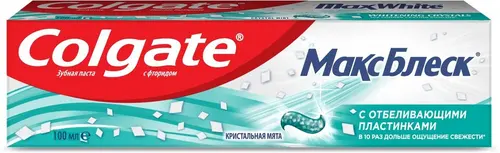 Colgate Зубная паста МаксБлеск кристальная мята, 100 мл