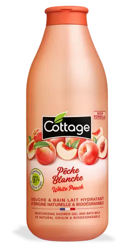 Cottage Молочко для душа Персик, увлажняющее, 750 мл
