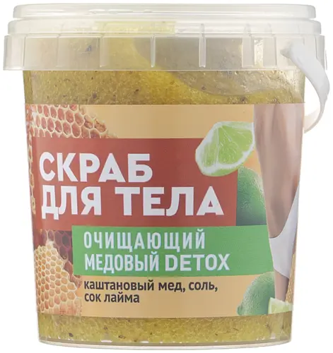 Fito Косметик Народные Рецепты Скраб для тела "Очищающий. Медовый Detox"