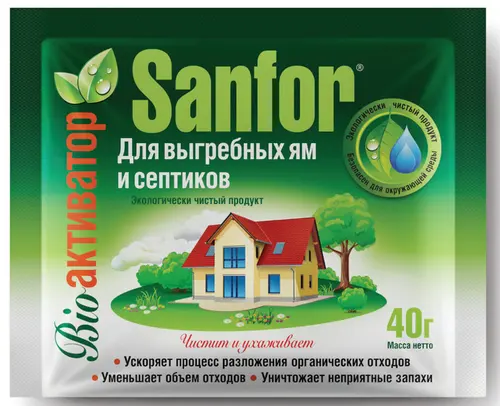 Sanfor Средство для выгребных ям и септиков, 40 гр
