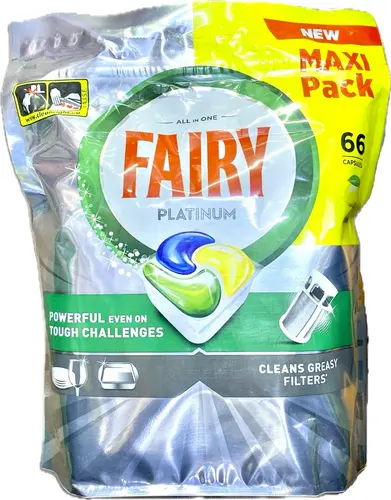 Fairy Капсулы для посудомоечной машины Platinum 66 штук