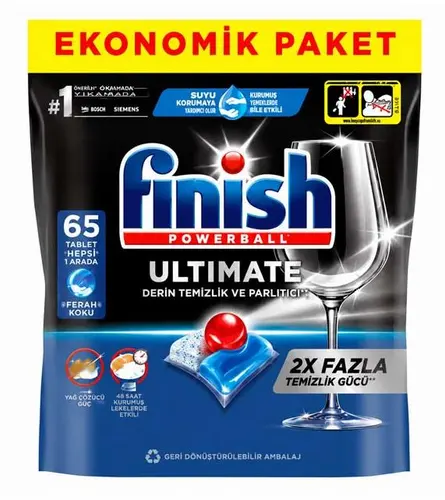 Finish 65 таб., Капсулы для посудомоечных машин Quantum