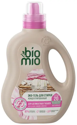 BioMio Гель для стирки для деликатных тканей, без запаха 0.9 л