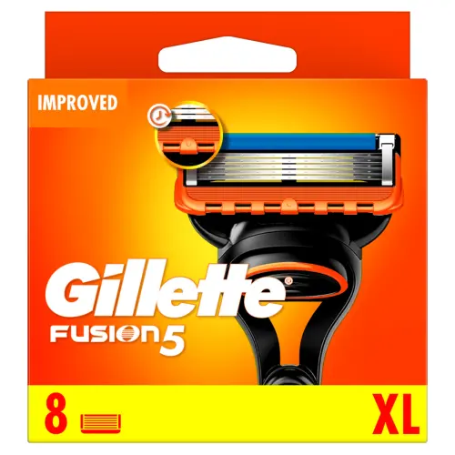 Gillette Сменные кассеты для бритья Fusion, 8 шт
