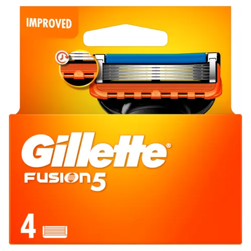 Gillette Сменные кассеты для бритья Fusion, 4 шт