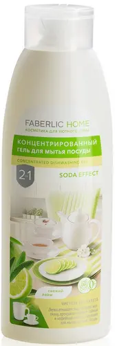Faberlic Концентрированное средство для мытья посуды, свежий лайм, 500 мл