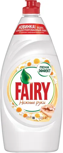 Fairy для мытья посуды Нежные руки "Ромашка и витамин Е", 900мл