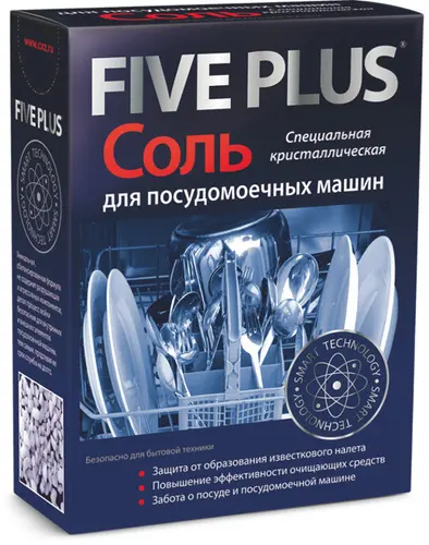 Five Plus Соль для посудомоечный машин, 1,5 кг