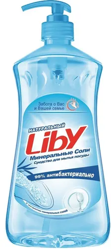Liby Средство для мытья посуды, овощей и фруктов "Морская соль", 1,1 кг