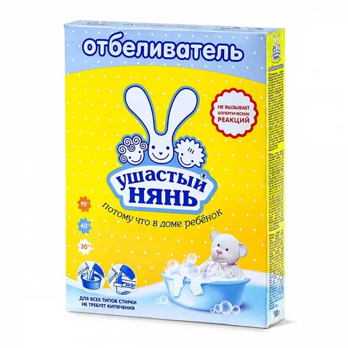 Ушастый нянь Отбеливатель порошкообразный для детского белья , 500 гр