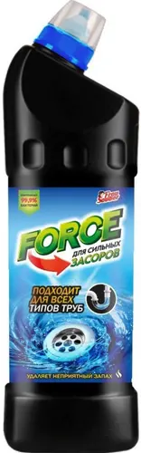 Force средство для сильных засоров в трубах 1л