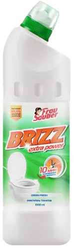Brizz средство для чистки унитазов усиленная формула green fresh 750mл