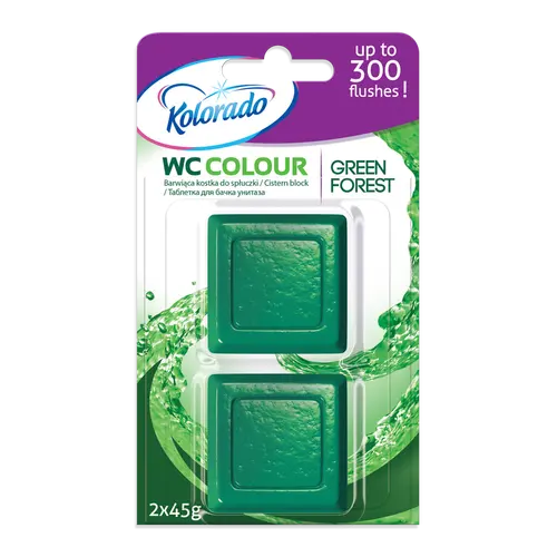 Kolorado WC Colour Таблетка для бачка унитаза Forest green 2 шт