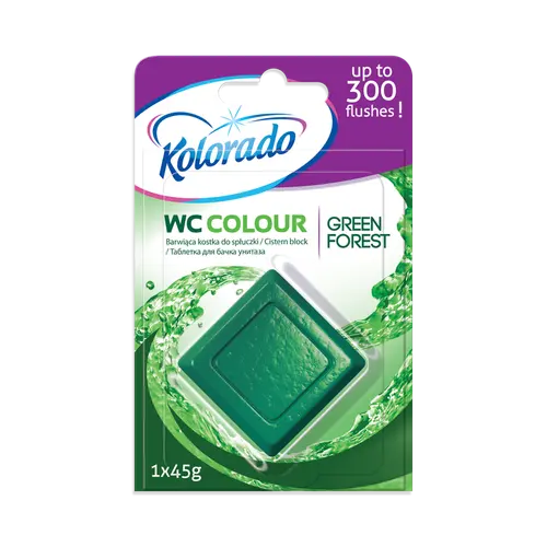 Kolorado таблетка для сливного бачка WC colour Green Forest 1 шт.