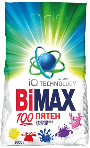 BiMax Стиральный порошок Автомат 100 пятен 3000г