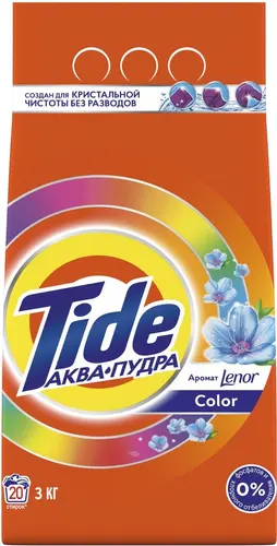 Tide Аквапудра Колор с ароматом Ленор Стиральный порошок, 2/5 кг