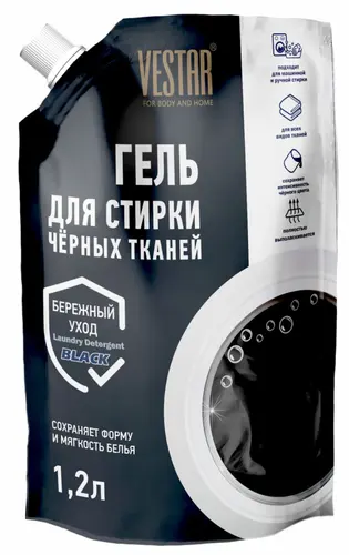 Vestar Гель для стирки для Чёрных тканей 1,2 л