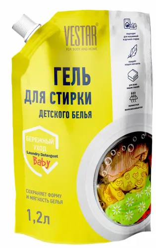 Vestar Гель-суперконцентрат для стирки детского белья 1,2 л.