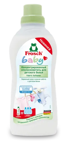 Frosch baby Концентрированный ополаскиватель Фрош для детского белья, 0,75 л
