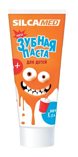 SILCAMED Детская зубная паста со вкусом колы, 65 г.