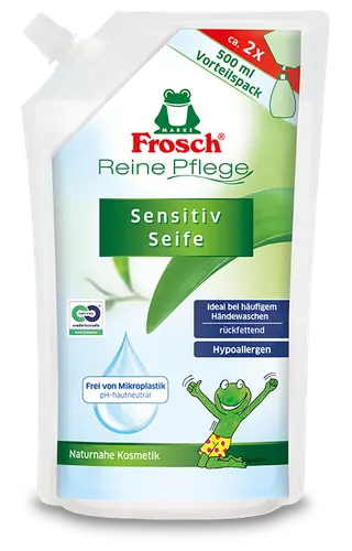 Frosch Жидкое ухаживающее детское мыло для рук (запаска), 500 мл