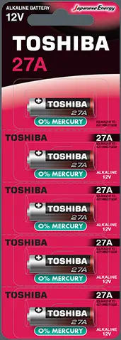 Батарейки Toshiba 23A BP-1C, 12V (MN21, LRV08, V23GA, L1028), блистер 5 шт.
